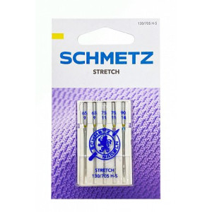 Иглы SCHMETZ бытовые Stretch 65(2) 75(2), 90(1) (упаковка 5 шт.)