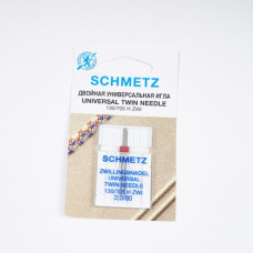 Иглы SCHMETZ бытовые двойные 2,0/80 (упаковка 1 шт.)