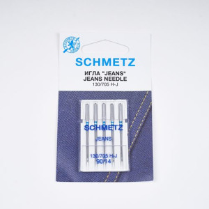 Иглы SCHMETZ бытовые Jeans 90/14 (упаковка 5 шт.)