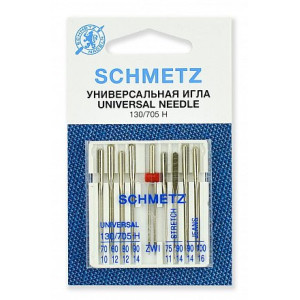 Иглы SCHMETZ бытовые СOMBI-BOX 70,80(2),90;75,90(S);90,100(J);80/2.0 (упаковка 9 шт.)