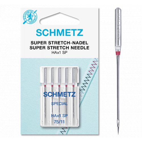 Иглы SCHMETZ бытовые Super Stretch №75 (упаковка 5 шт.)
